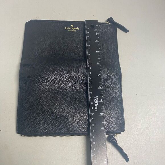KATE SPADE Women’s Wallet V095 Black Zipper & Snap Closure 8X4 - Picture 5 of 11